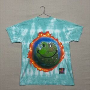 Travis Scott Cactus Jack Fortnite Earth Smiley Tie Dye T Shirt‎ Mens Size M